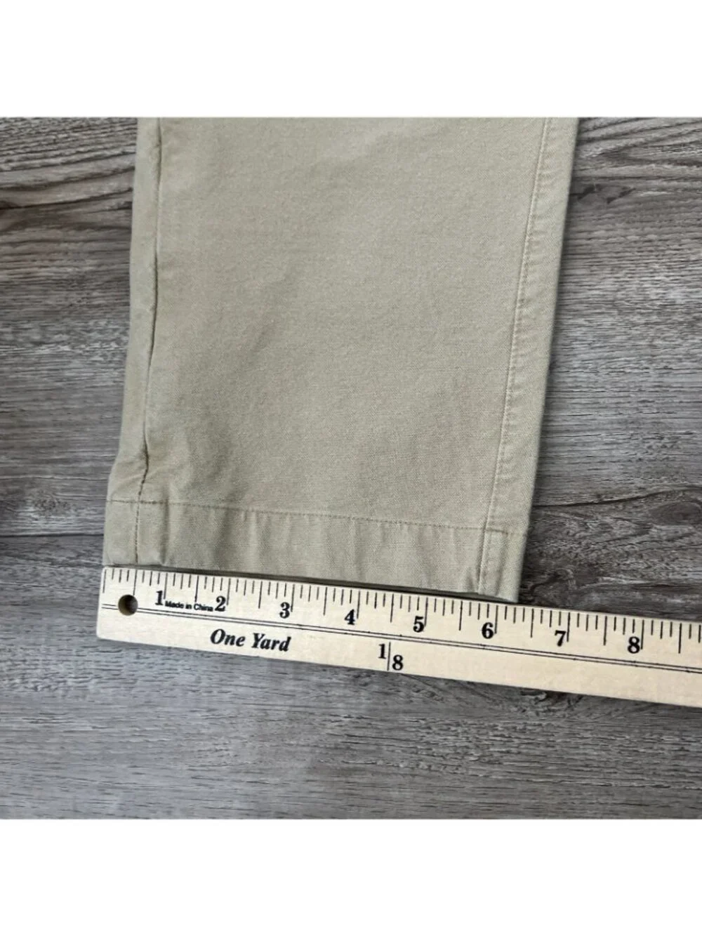 Lululemon Commission Pants Mens Actual 34x27 Tan Swift Cotton‎ Slim Fit
